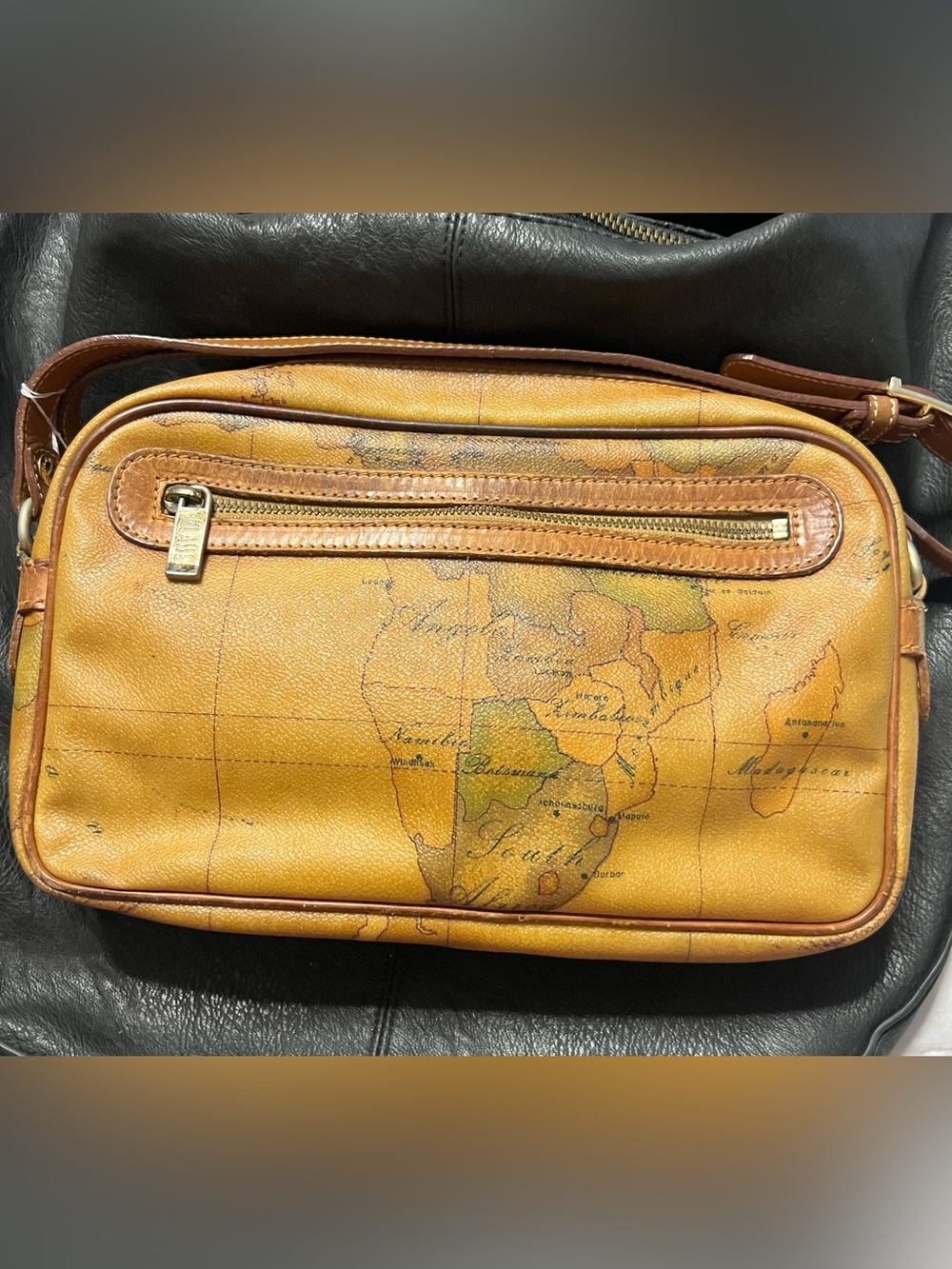Alviero Martini Geo Classic Map Print Crossbody Bag great condition